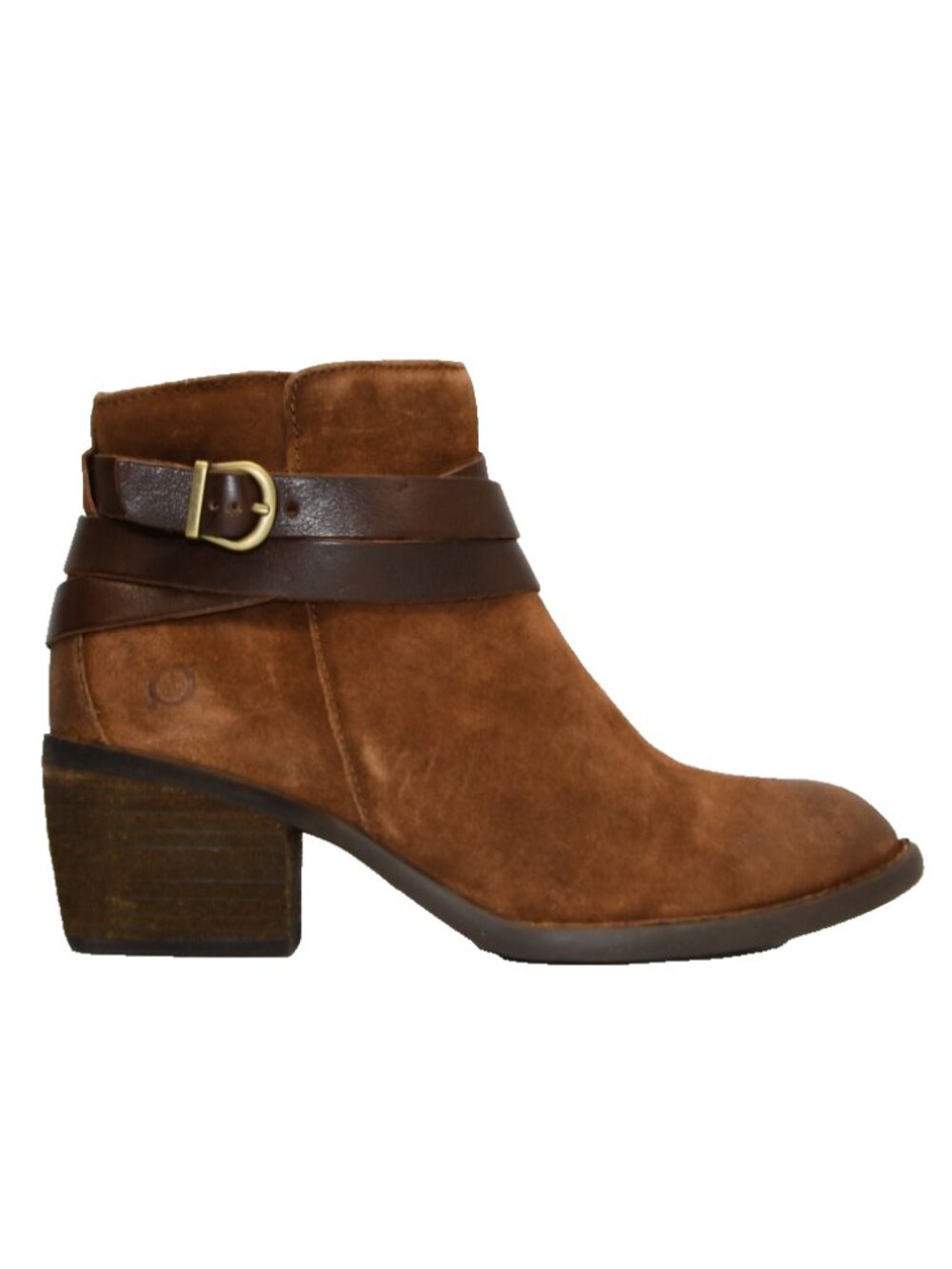 New! Born Women's Payton Suede Ankle Boots Rust Brown Size 7.5M BR0026426 DD557